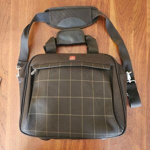 Wenger Swiss Gear Laptop Bag/Briefcase Aubonne Collection 15" Dark Brown w/gold
